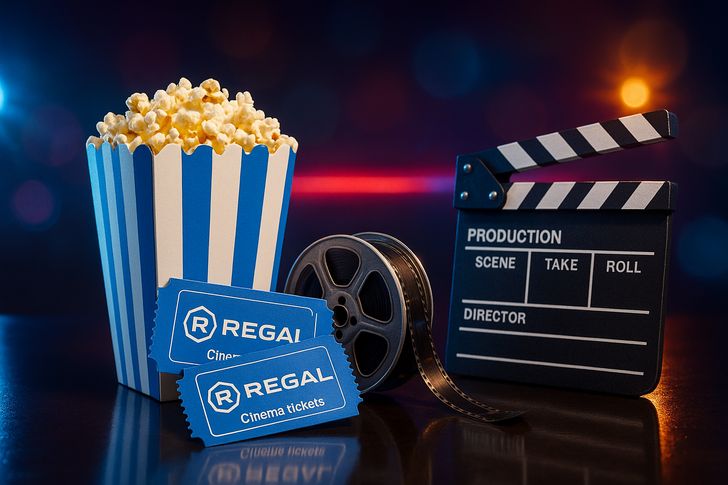 Regal Premiere Movie Tickets for 2 with Popcorn - Image 1