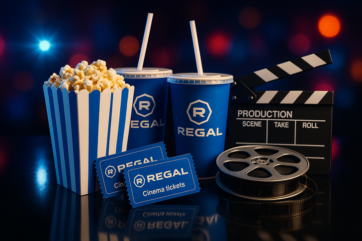 Regal Premiere Movie Tickets with Soft Drinks & Popcorn for 2