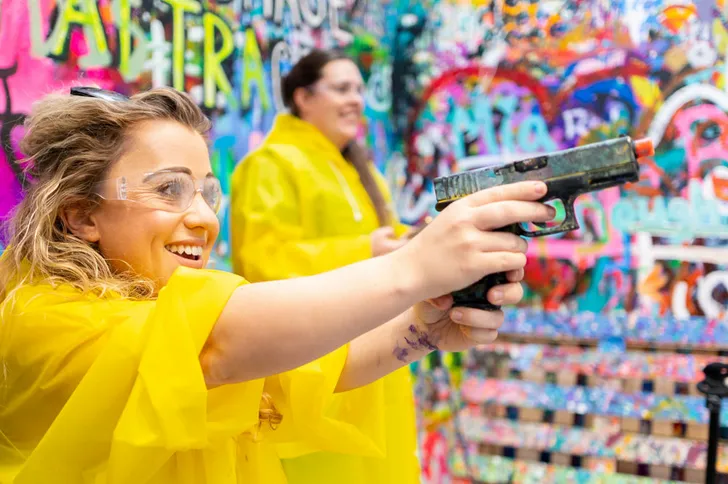 NYC Balloon Shooting and Spin Art Experience