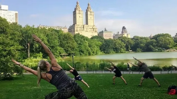Sunrise Walk & Yoga Class in Central Park