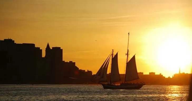 Boston Harbor Sunset Sail on a Classic Schooner
