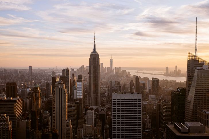 Sunset Views at Top of the Rock Observation Deck