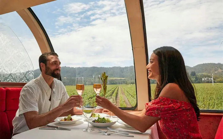 Romantic Napa Valley Wine Train Dinner