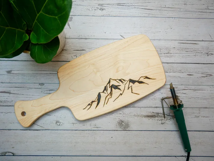 Wood Burned Cutting Board Kit